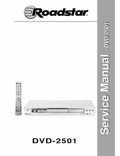 ROADSTAR 2501x service manual for dvd